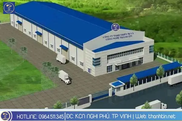Thành Tín - đơn vị thi công nhà xưởng 1000m2 uy tín