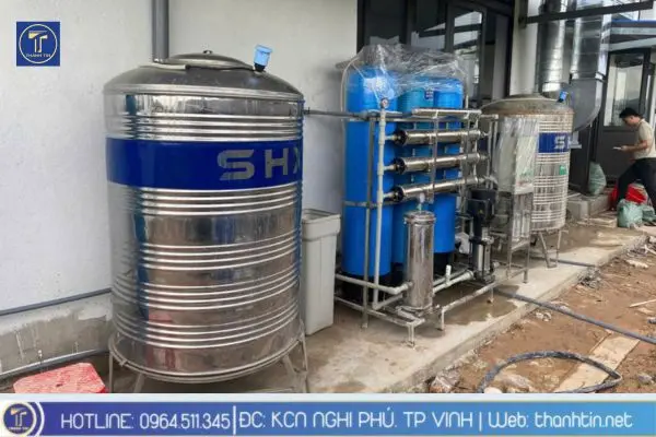Lắp đặt dự án hệ thống lọc nước tổng công nghiệp công ty may Phú Linh