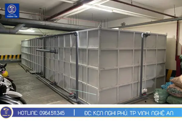 Hình ảnh thi công bể nước tại Cửa Đông