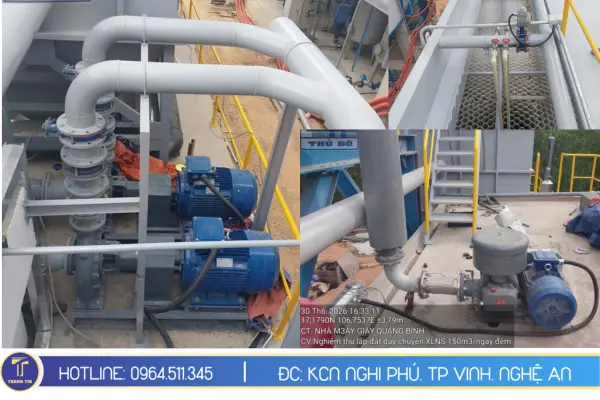 Lắp đặt tại nhà máy giấy Quảng Bình